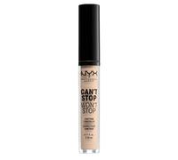 NYX Professional Makeup Correttore Can't Stop Won't Stop, Correttore Viso Liquido, Adatto a Tutti gli Incarnati, Alabastro, Confezione da 1