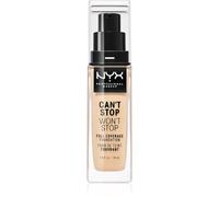 NYX Professional Makeup Fondotinta, Can't Stop Won't Stop Full Coverage Foundation, Lunga tenuta, Waterproof, Finish Matte, Tonalità: Vanilla