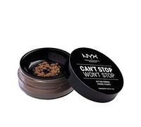 NYX Professional Makeup, Cipria in Polvere, Can't Stop Won't Stop Setting Powder, Polvere libera, Finish matte, Minimizza le zone lucide, Tonalità: Medium Deep