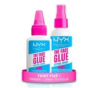 NYX Professional Makeup - Cofanetto Makeup fissato, tenuta a lunga durata, The Face Glue Primer + The Face Glue Spray fissatore, Formula Vegan