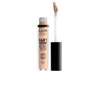 NYX Professional Makeup Correttore Can't Stop Won't Stop, Correttore Viso Liquido, Adatto a Tutti gli Incarnati, Vanilla, Confezione da 1