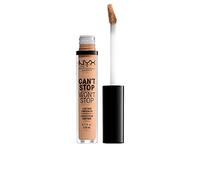 NYX Professional Makeup Correttore Can't Stop Won't Stop, Correttore Viso Liquido, Adatto a Tutti gli Incarnati, Medium Olive, Confezione da 1