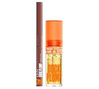 NYX Professional Makeup Duck Plump Gloss Lucidalabbra Colore 01 Clearly Spicy 7ml + Duck Plump Plumping Lip Liner Matita Labbra Colore 06 Nude Flip Rimpolpante con Zenzero e Peperoncino - Set da 2