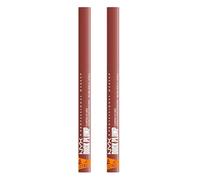 NYX Professional Makeup Duck Plump Plumping Lip Liner Matita Labbra 06 Nude Flip Rimpolpante Lunga Tenuta per Labbra Piene Volumizzate con Zenzero e Peperoncino - 2 Matite