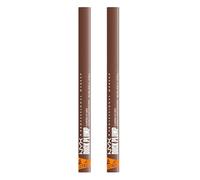NYX Professional Makeup Duck Plump Plumping Lip Liner Matita Labbra 11 Touch Up Taupe Rimpolpante Lunga Tenuta per Labbra Piene Volumizzate con Zenzero e Peperoncino - 2 Matite