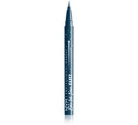 NYX Professional Makeup Eyeliner Liquido, Altamente Pigmentato, Linee Precise e Definite, Durata Fino a 24h, Formula Vegana, Epic Ink, Tonalità: Denim Dazzle, 1 ml