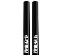 NYX Professional Makeup Eyeliner Liquido Vivid Matte Liquid Liner Colore Nero Waterproof Finish Matte Intenso Formula No Transfer con Punta Ultra Sottile - 2 Eyeliner da 2ml