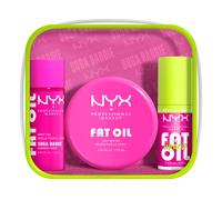 NYX Professional Makeup Fat Oil Lip & Body Kit, Travel-Friendly, Reusable-Pouch, Suga Baddie