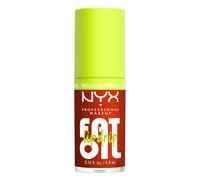 NYX Professional Makeup Fat Oil Lip Drip, Gloss Labbra, Fino a 12H di Idratazione, Maxi Applicatore, Con Squalano, Olio di Lampone e Camemoro, Tonalità Suga Baddie, Profumo Vaniglia e Crema