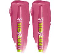 NYX Professional Makeup Fat Oil Slick Click Lip Balm - DM Me (Confezione da 2)