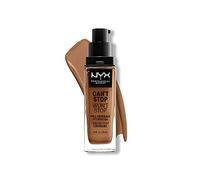 NYX Professional Makeup Fondotinta, Can't Stop Won't Stop Full Coverage Foundation, Lunga tenuta, Waterproof, Finish Matte, Tonalità: Warm Caramel
