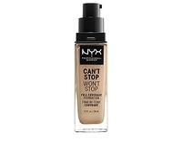 NYX Professional Makeup Fondotinta, Can't Stop Won't Stop Full Coverage Foundation, Lunga tenuta, Waterproof, Finish Matte, Tonalità: Soft Beige