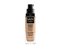 NYX Professional Makeup Fondotinta, Can't Stop Won't Stop Full Coverage Foundation, Lunga tenuta, Waterproof, Finish Matte, Tonalità: True beige