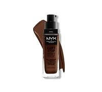 NYX Professional Makeup Fondotinta, Can't Stop Won't Stop Full Coverage Foundation, Lunga tenuta, Waterproof, Finish Matte, Tonalità: Deep espresso