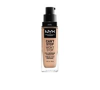 NYX Professional Makeup Fondotinta, Can't Stop Won't Stop Full Coverage Foundation, Lunga tenuta, Waterproof, Finish Matte, Tonalità: Natural