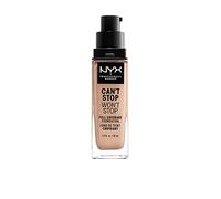 NYX Professional Makeup Fondotinta, Can't Stop Won't Stop Full Coverage Foundation, Lunga tenuta, Waterproof, Finish Matte, Tonalità: Light