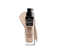 NYX Professional Makeup Fondotinta, Can't Stop Won't Stop Full Coverage Foundation, Lunga tenuta, Waterproof, Finish Matte, Tonalità: Porcelain