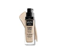 NYX Professional Makeup Fondotinta, Can't Stop Won't Stop Full Coverage Foundation, Lunga tenuta, Waterproof, Finish Matte, Tonalità: Fair