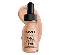 NYX Professional Makeup Fondotinta Total Control Pro Drop, Dosaggio preciso, Copertura personalizzabile e modulabile, Formula vegana, Finish come una seconda pelle, 13 ml, Tonalità: Light