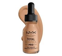 NYX Professional Makeup Fondotinta Total Control Pro Drop, Dosaggio preciso, Copertura personalizzabile e modulabile, Formula vegana, Finish come una seconda pelle, 13 ml, Tonalità: Medium Olive