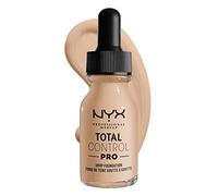 NYX Professional Makeup Fondotinta Total Control Pro Drop, Dosaggio preciso, Copertura personalizzabile e modulabile, Formula vegana, Finish come una seconda pelle, 13 ml, Tonalità: Alabaster