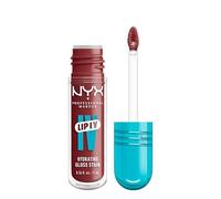 NYX Professional Makeup Gloss e Tinta Labbra Idratante 2in1, Idratazione fino a 12H, Con Vitamina B12 e Magnesio, Lip IV Hydrating Gloss Stain, Tonalità: 08 Drippin' In Rose