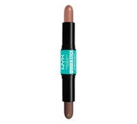 NYX Professional Makeup Highlight & Contour Stick, Stick per Contouring a Doppia Punta, Corregge, Scolpisce e Illumina, Formula Vegana, Wonder Stick, Light Medium