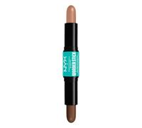NYX Professional Makeup Highlight & Contour Stick, Stick per Contouring a Doppia Punta, Corregge, Scolpisce e Illumina, Formula Vegana, Wonder Stick, Medium