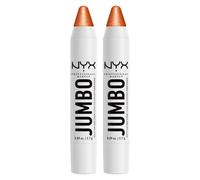 NYX Professional Makeup Jumbo Matita Viso Multi-Uso Illuminante Tonalità 05 Apple Pie Texture Cremosa Finish Perlato e Brillante Formula Vegana con Olio di Jojoba - 2 Matite
