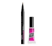 NYX Professional Makeup Kit Sopracciglia con Gel The Brow Glue e Penna Lift & Sn