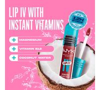 NYX Professional Makeup Gloss e Tinta Labbra Idratante 2in1, Idratazione fino a 12H, Con Vitamina B12 e Magnesio, Lip IV Hydrating Gloss Stain, Tonalità: 07 Bubblegum Burst