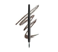 NYX Professional Makeup Matita per sopracciglia, Precision Brow Pencil, Due lati: matita a punta piatta e scovolino, Tonalità: Charcoal