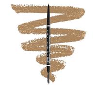 NYX Professional Makeup Matita sopracciglia, Micro Brow Pencil, Due lati con matita automatica e scovolino, Tonalità: Blonde