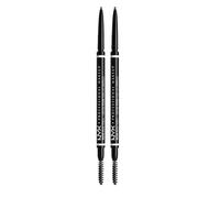 NYX Professional Makeup Matita Sopracciglia Micro Brow Pencil Tonalità 01.5 Ash Blonde Waterproof Tratto Preciso e Sottile per Sopracciglia Naturali e Definite Formula Vegana - 2 Matite