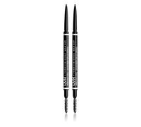 NYX Professional Makeup Matita Sopracciglia Micro Brow Pencil Tonalità 04 Chocolate Waterproof Tratto Preciso e Sottile per Sopracciglia Naturali e Definite Formula Vegana - 2 Matite