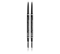 NYX Professional Makeup Matita Sopracciglia Micro Brow Pencil Tonalità 06 Brunette Waterproof Tratto Preciso e Sottile per Sopracciglia Naturali e Definite Formula Vegana - 2 Matite