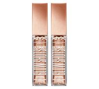 NYX Professional Makeup Ombretto Ultimate Glow Shots Colore 06 Golden Goji Liquido Illuminante Lunga Tenuta 12h Dona Brillantezza Intensa Finish Shimmer Formula Vegana con Vitamina C - 2 Ombretti