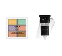 NYX Professional Makeup Palette Colour Correcting, Palette 6 Correttori per Correggere le Imperfezioni, Tonalità Cremose, Confezione da 1 & Studio Perfect Primer - Base per makeup, Incarnato uniforme