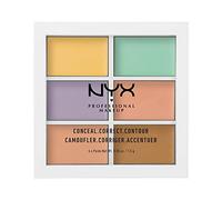 NYX Professional Makeup Palette Colour Correcting, Palette 6 Correttori per Correggere le Imperfezioni, Tonalità Cremose, Confezione da 1