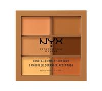 NYX Professional Makeup Palette Conceal, Correct, Contour Correttori, Texture Cremosa, Tonalità Deep