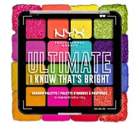 NYX Professional Makeup Palette Ombretti Ad Alta Pigmentazione, Texture Setosa, Finish Matte, Brillante e Metallizzato, 16 Colori, Formula Vegana*, Ultimate Shadow, I Know That'S Bright