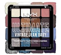 NYX Professional Makeup Palette Ombretti Ad Alta Pigmentazione, Texture Setosa, Finish Matte, Brillante e Metallizzato, 16 Colori, Formula Vegana*, Ultimate Shadow, Vintage Jean Baby