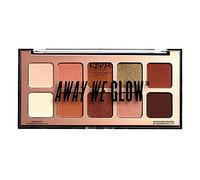 NYX Professional Makeup Palette Ombretti Away We Glow, 10 Ombretti Ultra Vellutati, Nuance: Hooked on Glow, Taglia unica