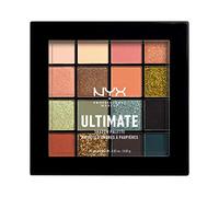 NYX Professional Makeup, Palette Ombretti Ultimate, Pigmenti pressati, Formula vegana, 16 tonalità, Effetto opaco, satinato, metallico, Tonalità: Ultimate Utopia