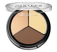 NYX Professional Makeup Palette Sculpting Viso 3 Steps to Sculpt, Palette Contouring, Illuminante e Blush, Nuance: Light