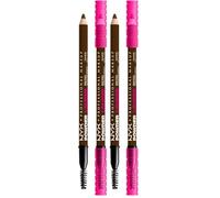NYX Professional Makeup Powder Louder Brow Pencil - 07 Espresso (Confezione da 2)