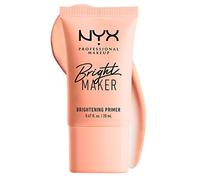 NYX Professional Makeup Primer Bright Maker, Base per makeup, Primer illuminante all'estratto di papaya e con crema idratante, Infuso con mica per un finish satinato, Formula vegana, 20 ml