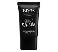 NYX Professional Makeup Primer Shine Killer, Base per makeup, Polvere di carbone attivo opacizzante, Formula vegana, 20 ml
