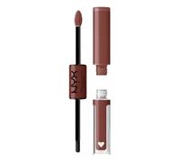 NYX Professional Makeup Rossetto Ultra Pigmentato, Brillantezza a Lunga Tenuta, No Transfer, Shine Loud, 06 Boundary Pusher