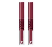 NYX Professional Makeup Shine Loud Rossetto Tonalità Never Basic No Transfer Ultra-Pigmentato Gloss Brillante Lunga Tenuta 16h Finish Lucido Colore Intenso Formula con Oli Nutrienti - 2 Rossetti